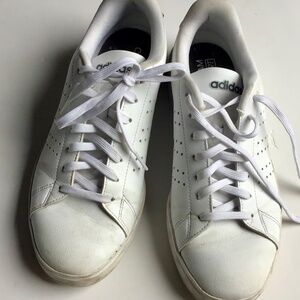 Adidas white sneakers for women size 9